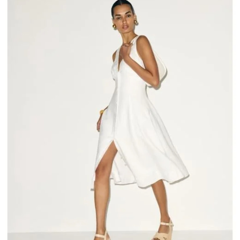 Reformation Sebastien Linen Dress